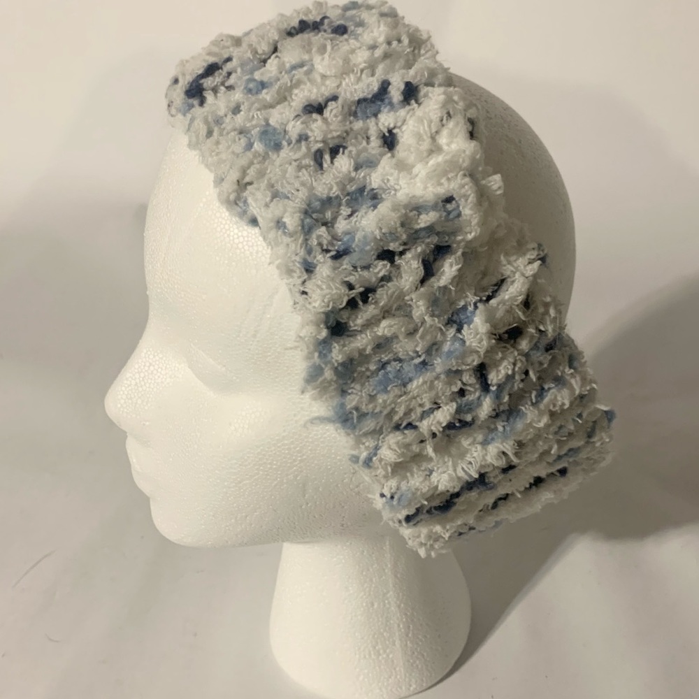 Headband - Handmade Fuzzy Knit Winter Headband Outdoors